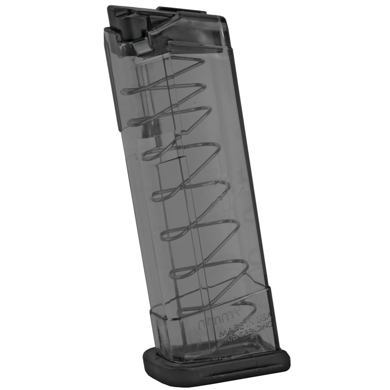 Elite Tactical Systems Group, Magazine, 9Mm, 9 Rounds, Fits Glock 43, All Generations, Polymer, Clear