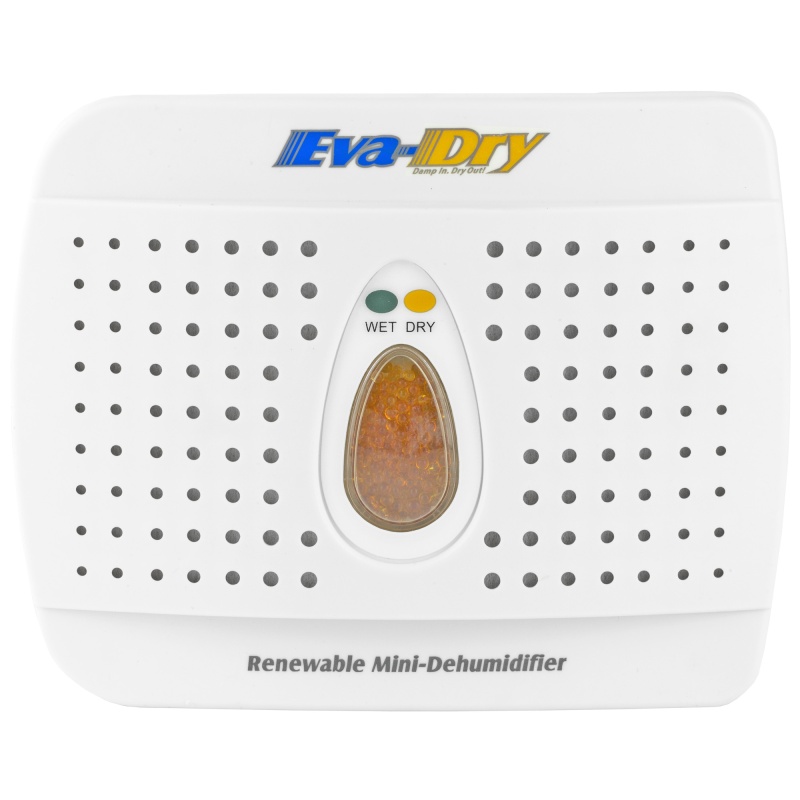 Eva-Dry, 333, Dehumidifier, 333 Cubic Feet, Perfect For Small Spaces Such As: Range Bags, Closets, Cabinets, Cars, Gun Safes, And Others, Optional Hook For Hanging, White