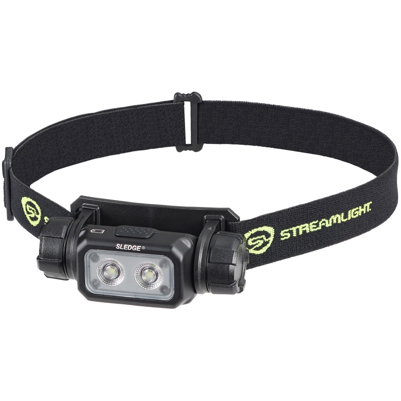 Streamlight, Sledge, Rechargeable Headlamp, 1,000 Lumens, Black, Includes Usb-C Charging Cable, Elastic And Rubber Head Hardhat Straps And (1)-Sl-B26 Battery