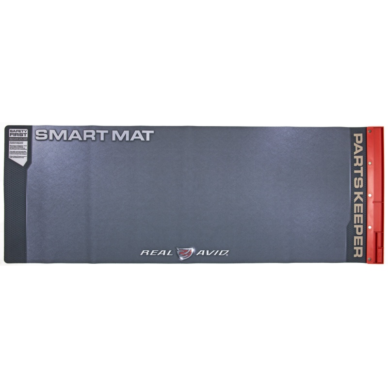 Real Avid, Mat, Smart Long Gun Cleaning Mat, Parts Keeper Tray, Magnetic Compartment, Oil/Solvent Resistant Coating, 43" X 16"