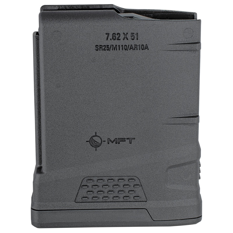 Mission First Tactical, Magazine, 308 Winchester/7.62 Nato, Fits Ar-10A/Sr 25/M110, 10 Rounds, Black