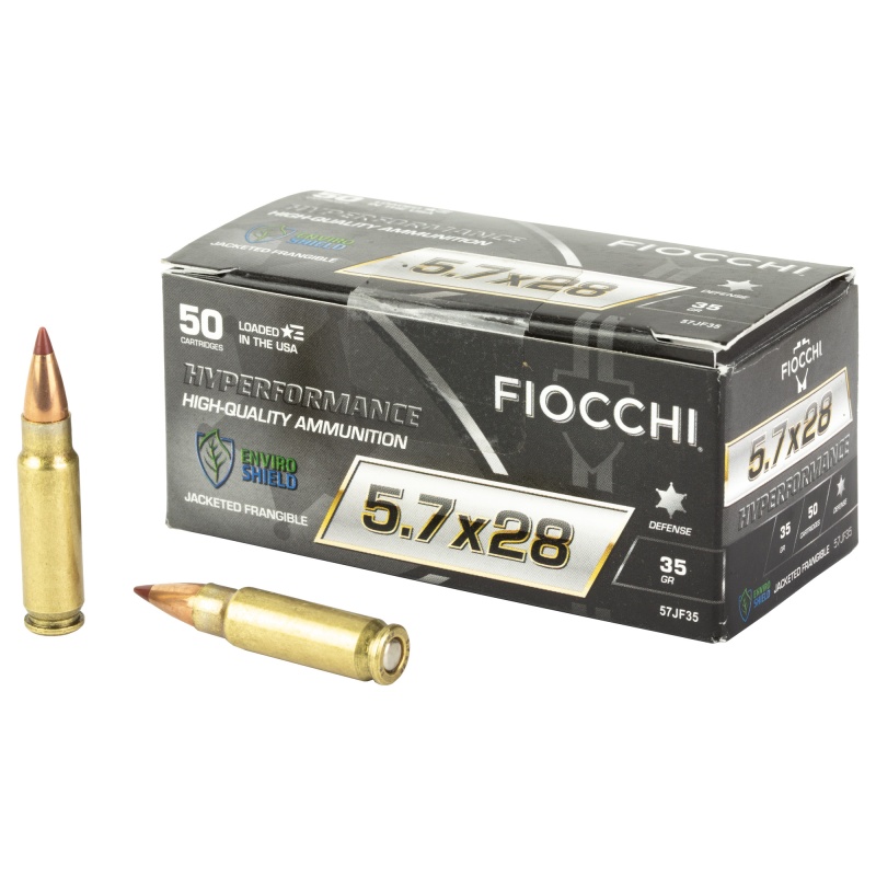 Fiocchi Ammunition, Hyperformance, 5.7X28mm, 35Gr, Frangible, 50 Round Box