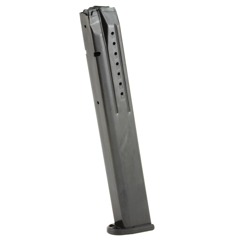 Promag, Magazine, 9Mm, 32 Rounds, Fits S&W M&P-9, Steel, Blued Finish