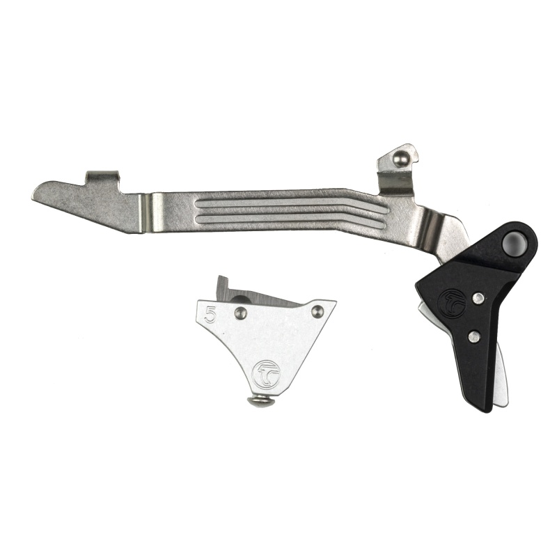 Timney Triggers, Timney Triggers, Alpha Competition Trigger, Anodized Finish, Silver, Fits Glock Gen 5 - G17, G19, G34