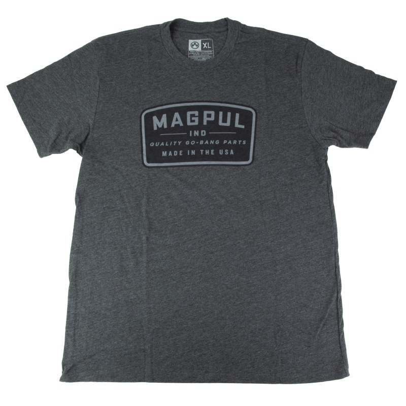 Magpul Go Bang Parts Patch T-Shirt – Extra Large, Charcoal