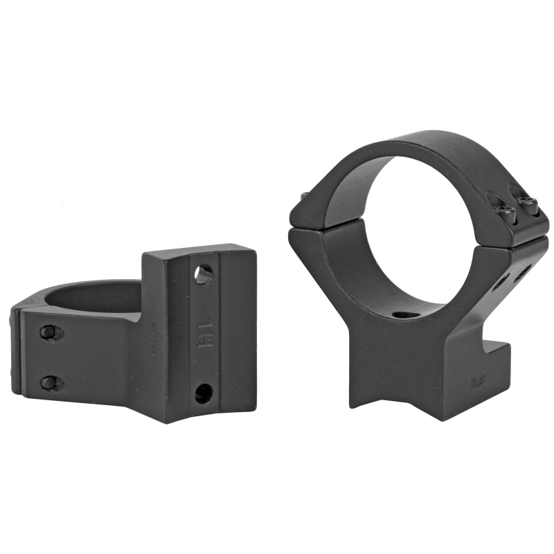 Talley Manufacturing, Light Weight Ring/Base Combo, 30Mm High, Black Finish, Alloy, Fits Savage Round Receiver W/ Accutrigger, A17, A22, Remington 783, Ruger American Shortaction, Stiller Predator, Stevens 200, Thompson Center Venture, Compass