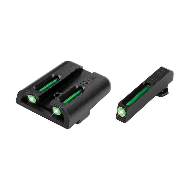 Truglo, Brite-Site Tritium/Fiber Optic Sight, Fits Glock 17/17L/19/22/23/24/26/27/33/34/35/38/39, Green