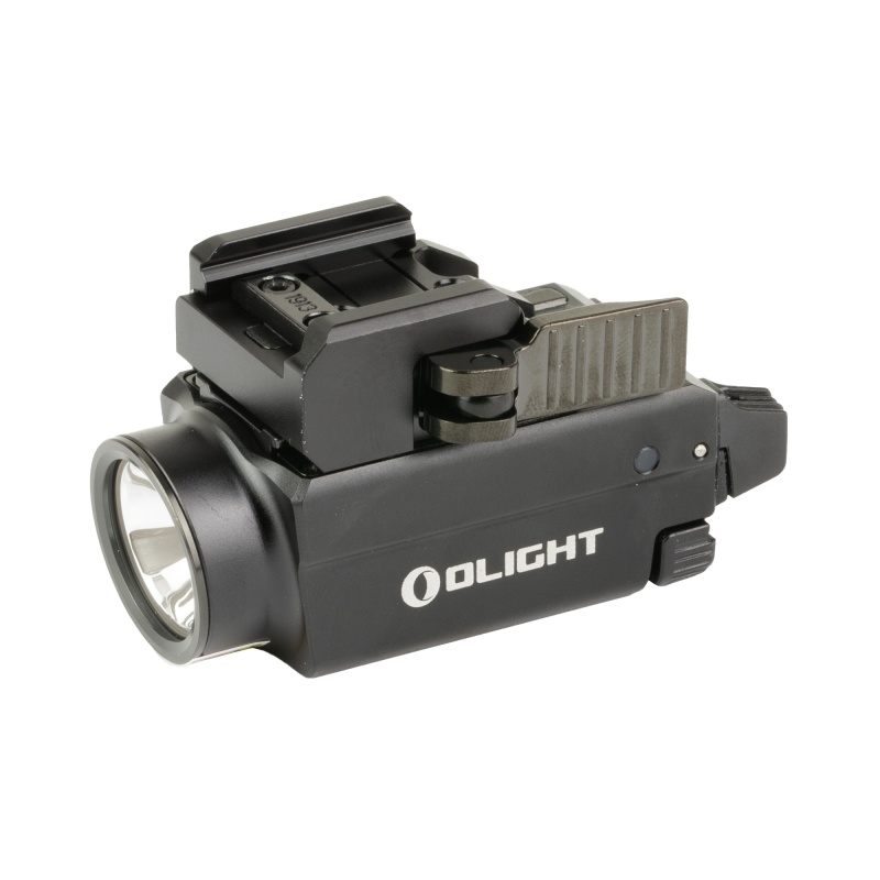 Olight, Baldr S, Rechargeable Weapon Mounted Light With Laser, Slide Rail Mount, Fits Picatinny, Green Laser, 800 Lumens, Black