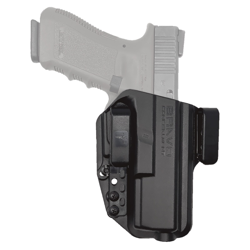 Bravo Concealment, Torsion, Iwb Concealment Holster, Waistband Clips, Fits Glock 17/22/23/31/32/47, Right Hand, Black, Polymer, Does Not Fit Glock Gen 5 40Sw