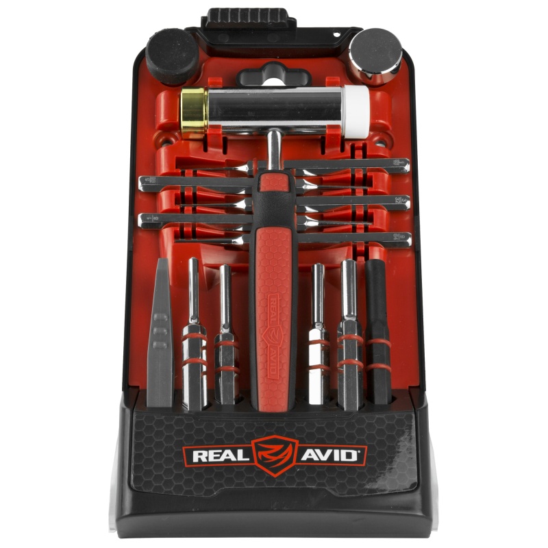 Real Avid, Accu-Punch Hammer & Roll Pin Punch Set, Hammer, Pin Alignment Tool, Roll Pins And Resin Punch In A Stand-Up Case