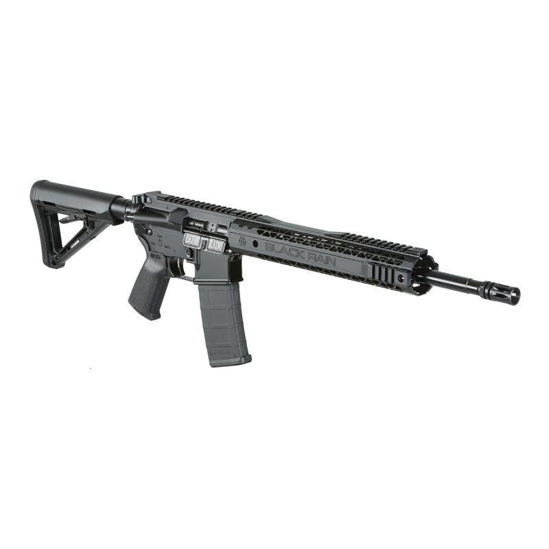 Black Rain Ordnance, Spec15, Semi-Automatic Rifle, 223 Remington/5.56 Nato, 16" M4 4150 Chrom-Moly Barrel, Anodized Finish, Black, A2 Grip, Enhanced Gi Stock, 12" Mlok Handguard, A2 Flash Hider, 30 Rounds, 1 Magazine, Right Hand