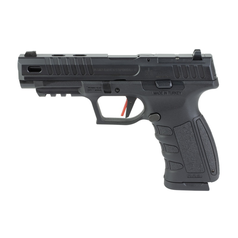 Sds Arms, Ra9 Defense, Striker Fired, Semi-Automatic, Polymer Frame Pistol, Full Size, 9Mm, 4.75" Barrel, Matte Finish, Black, Fiber Optic Front & Adjustable Rear Sights, Trigger Safety, 17 Rounds, Optic Ready, 2 Magazines