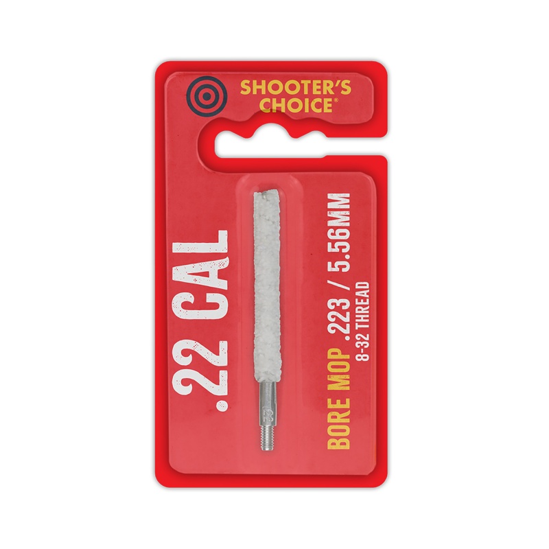 Shooter's Choice, Shooters Choice, Mop, 3", For .22 Cal, 8-32 Threads