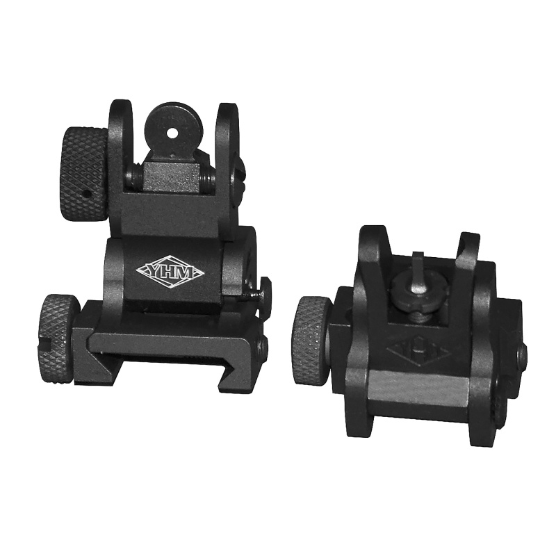 Yankee Hill Machine Co, Flip Sight Set, Fits Picatinny Rails, Black