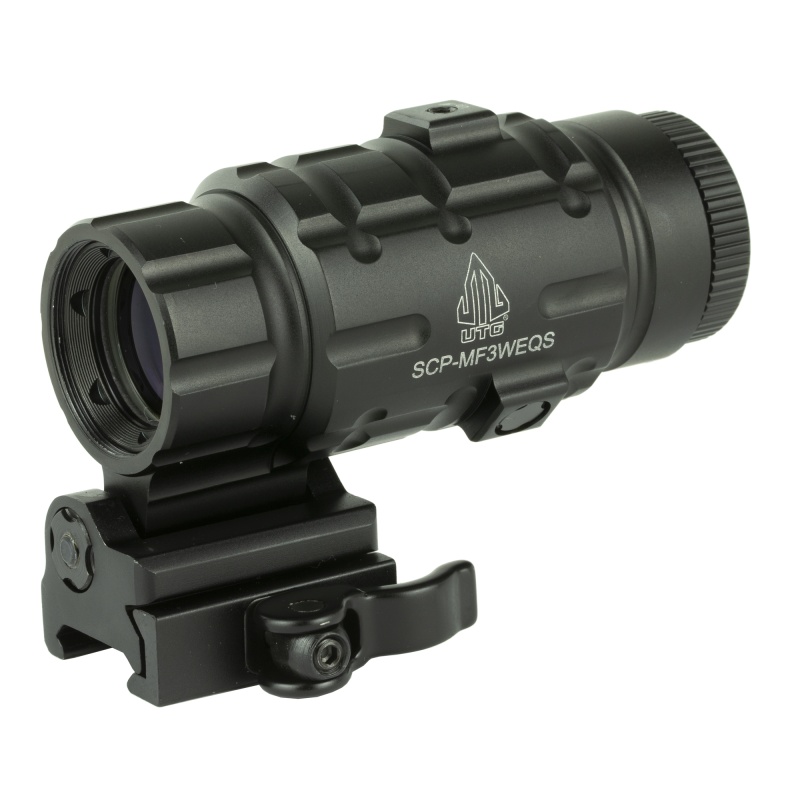 Leapers, Inc. - Utg, Swatforce Magnifier Series, 25Mm, 3X Magnifier With Innovative Flip-To-Side, With Quick Detach Mount, Black