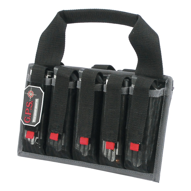 Gps, Magazine Tote, Black, Soft, Fits 10 Sa Pistol Mags