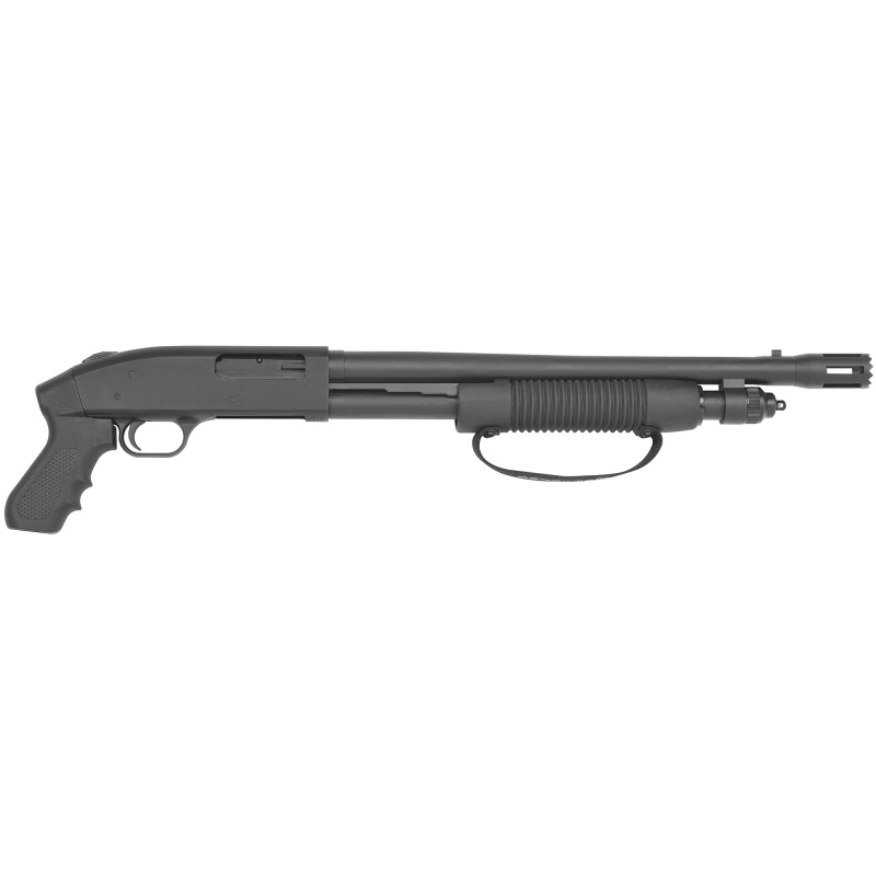 Mossberg, 590, Cruiser, Pump Action, 12 Gauge, 3" Chamber, 18.5" Cylinder Barrel, Blue Finish, Pistol Grip, 7 Rounds, Bead Sight