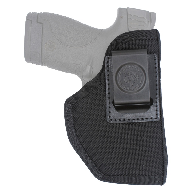 Desantis Gunhide, Super Stealth, Iwb Holster, Nylon, Ambidextrous, Black, Fits Colt Officer, Glock 43, 43X, Kahr 9Mm/40Cal, Keltec Pf9, Kimber Ultra Carry, Ruger Lc9, Ec9s, S&W Shield Ez380, Shield 9 Ez, Beretta Nano