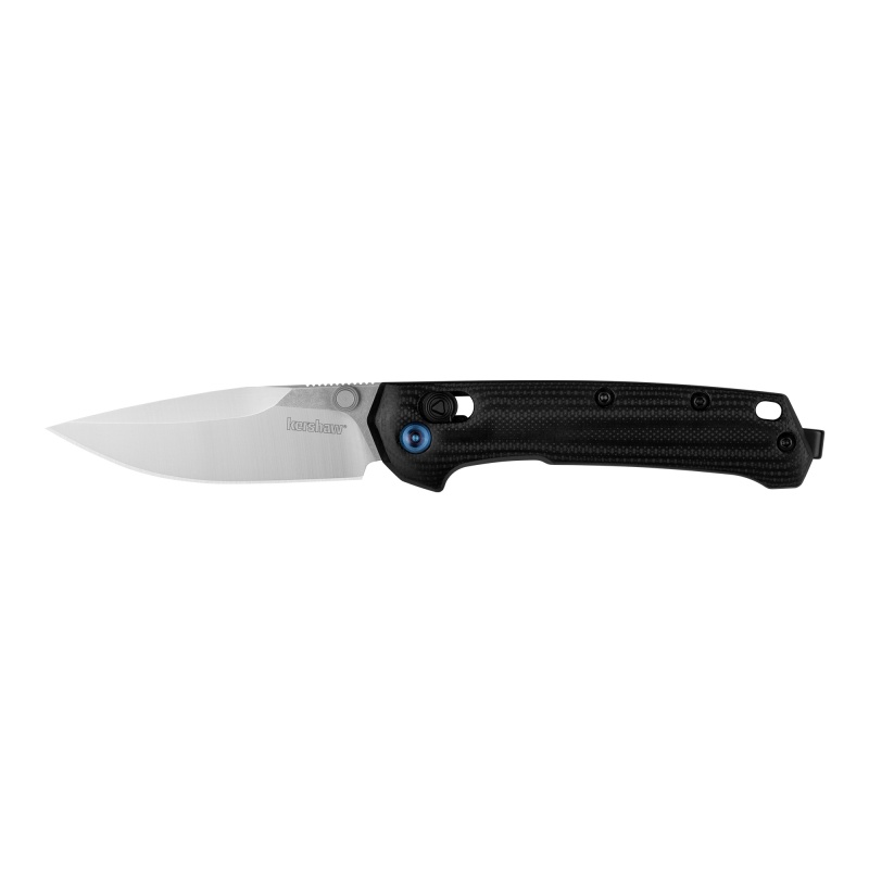 Kershaw Celestion Folding Knife, 2.71" Drop Point D2 Blade, 6.5" Overall, Satin Finish, Silver with Black G10 Scales