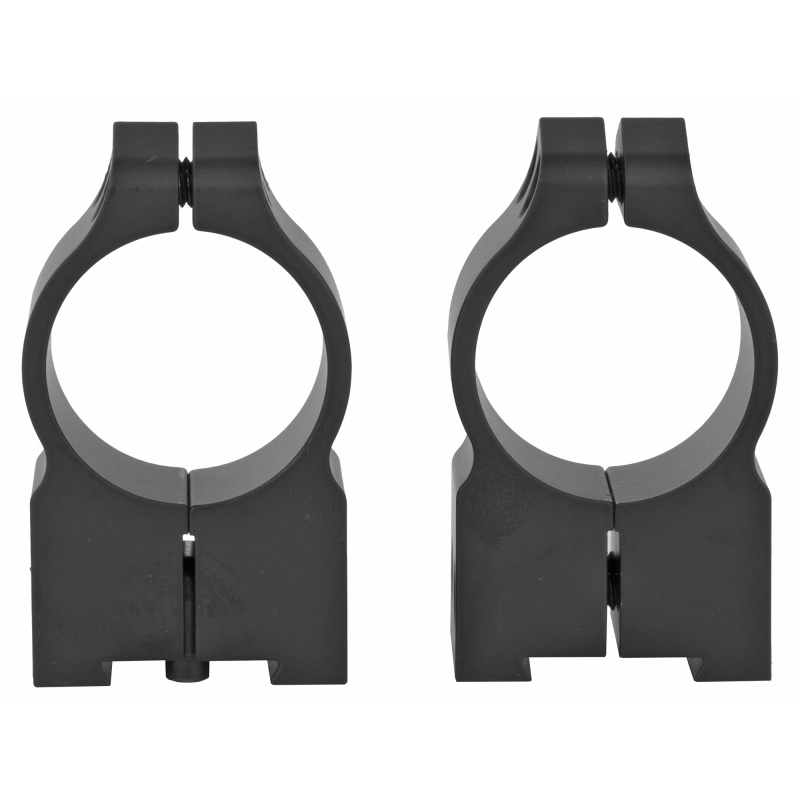 Warne, Permanent Attached Fixed Ring Set, Fits Tikka Grooved Receiver, 1" High, Matte Finish