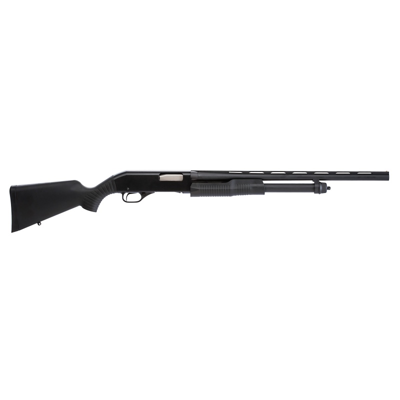 Stevens, 320 Field Grade, Pump Action Shotgun, 20 Gauge, 3" Chamber, 22" Vent Rib Barrel, Matte Finish, Black, Synthetic Stock, Bead Sight, Rotary Bolt, Dual Slide Bars, 5 Rounds, Right Hand