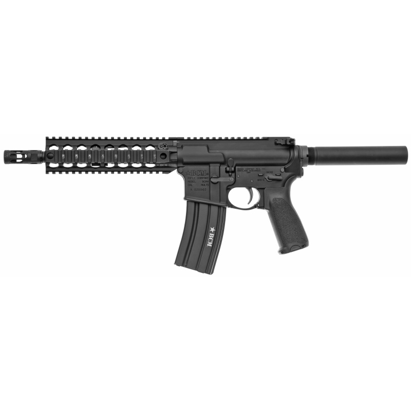 Bravo Company, Recce 9 Qrf, Semi-Automatic, Pistol, 300 Blackout, 9" Barrel, 1:7 Twist, Aluminum, Black, Bcm Mod 3 Pistol Grip, Qrf-8 Handguard, 30 Rounds