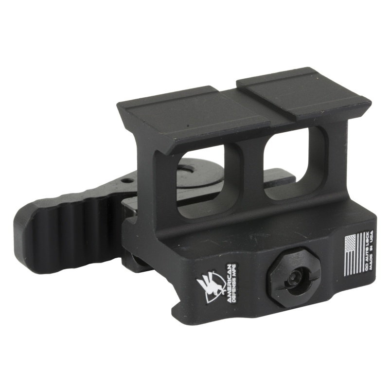 American Defense Mfg., Ad-509T, Optic Mount, Lower 1/3 Height, Anodized Finish, Black, Quick Release, Fits Holosun 509T Footprint