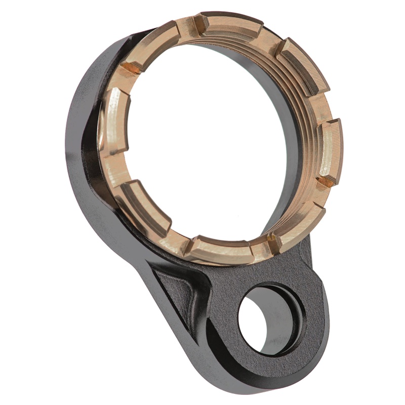 Fortis Manufacturing, Inc., Light Weight K1, Castle Nut And End Plate, Black And Flat Dark Earth, Anodized Finish
