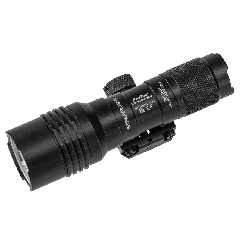Streamlight, Protac Rail Mount 1L-X, Compact Multi-Fuel Weapon-Mounted Tactical Light, Fits 1913 Picatinny Rail, Anodized Finish, Black, 500 Lumens And 18,000 Candela, Includes Tailcap Switch, Mounting Hardware, M-Lok Mount, And (1)-Cr123a Lithium Battery