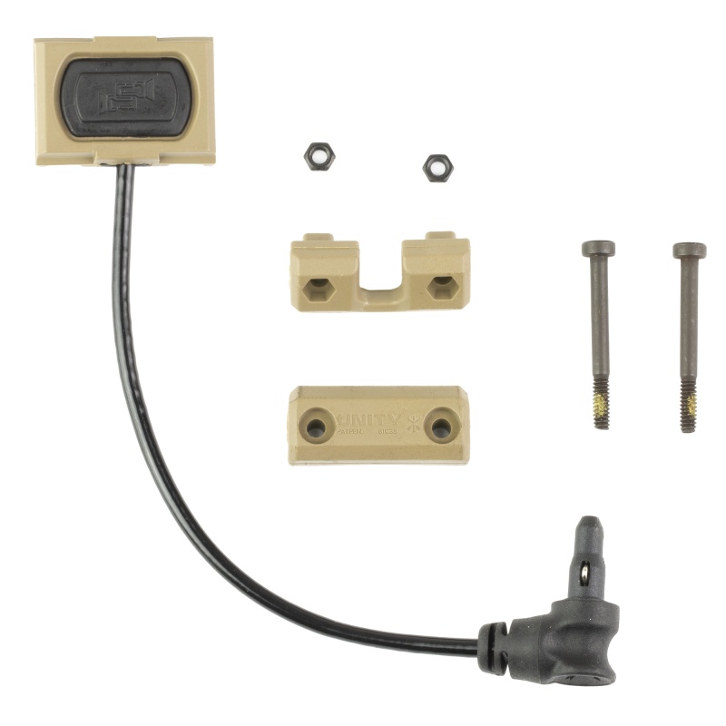 Unity Tactical, Modbutton Lite, 4.5", Remote Switch For Crane Laser, Fits Picatinny, Flat Dark Earth