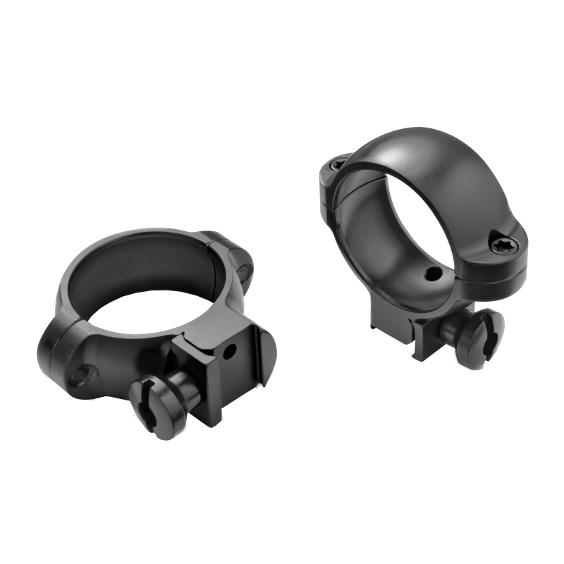 Burris, Signature Rimfire, Scope Rings, 1", Fits Picatinny Or 11Mm Dovetail, High Height, Black Finish