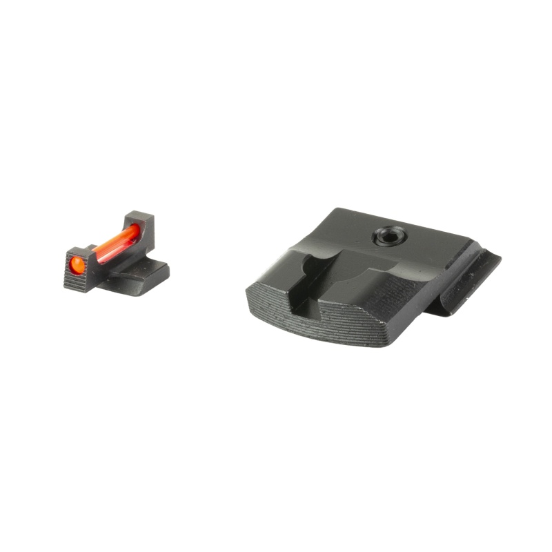 Truglo, Fiber Optic Pro, Sight Set, For S&W M&P, Black Rear Sight And Red Front