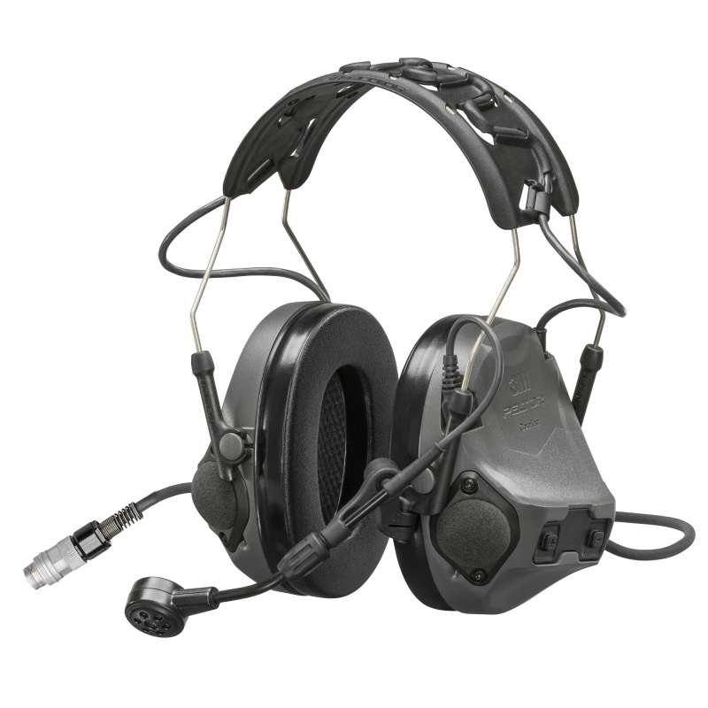 3M/Peltor, Comtac Viii, Hearing Defender, Electronic Earmuff, Matte Finish, Gray, Does Not Include Lead