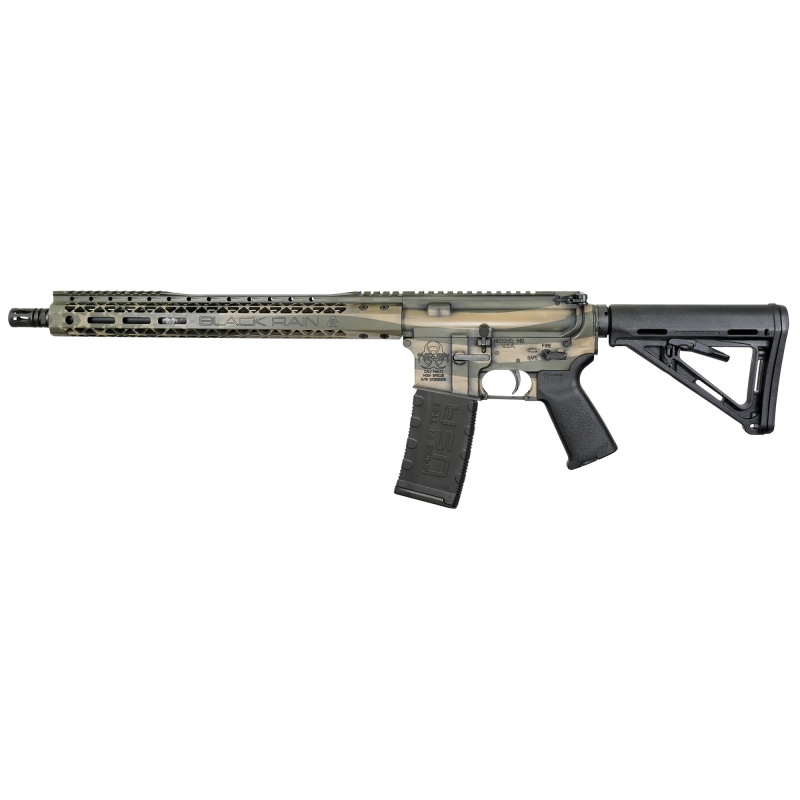 Black Rain Ordnance, Spec+, Semi-Automatic Rifle, Ar, 223 Remington/5.56 Nato, 16" Chrome-Moly Barrel, Cerakote Finish, Flat Dark Earth/Olive Drab Green Flag, 15" Free Float M-Lok Handguard, Magpul Pistol Grip, Magpul Stock, Black, 30 Rounds, 1 Magazine