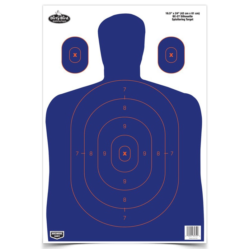 Dirty Bird 16.5" x 24" BC-27 Silhouette Target, 3 Targets