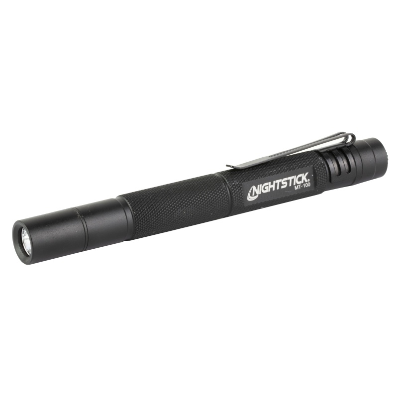 Nightstick, Mt-100, Mini-Tac Flashlight, 130 Lumens,484 Candela, Black, 1.5 Hours Of Runtime, Ip-X4 Water-Resistant