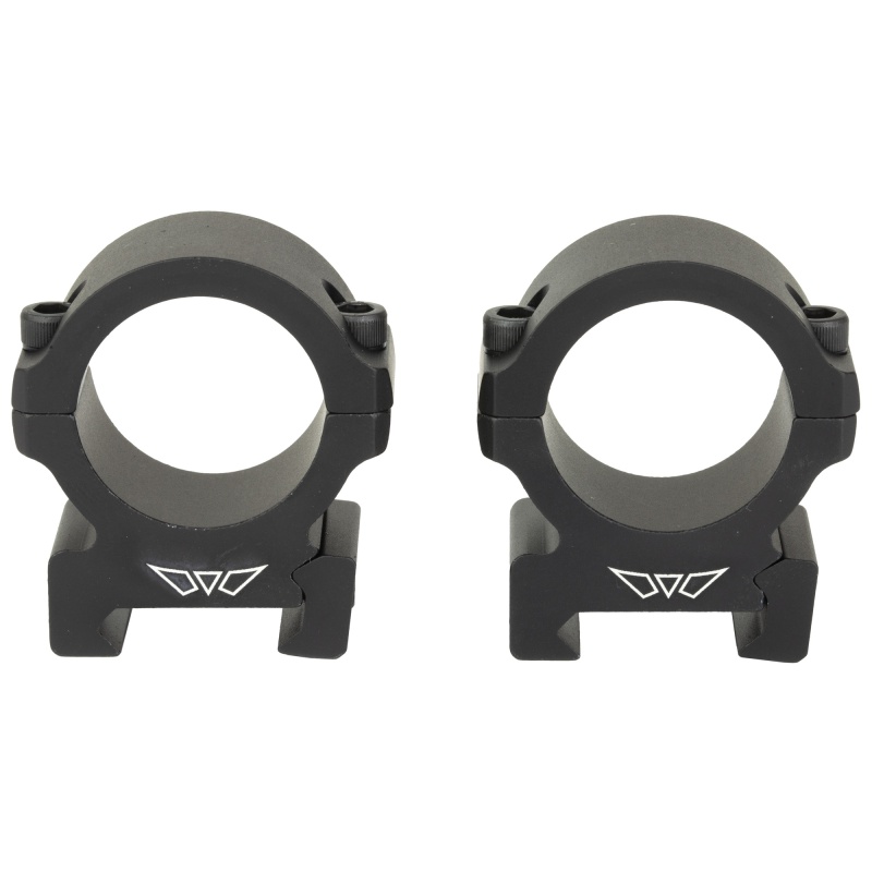 Warne, Vapor Horizontal, 30Mm, Medium Rings, Matte Finish, Black, Fits Picatinny
