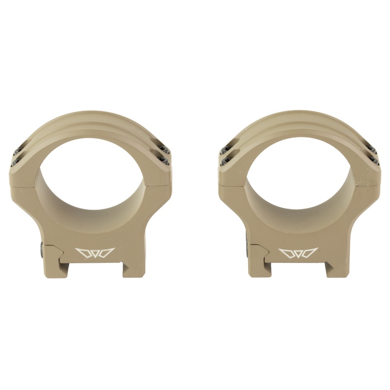 Warne, Hyperlite Rings, 34Mm Medium, Matte Finish, Flat Dark Earth, Fits Picatinny