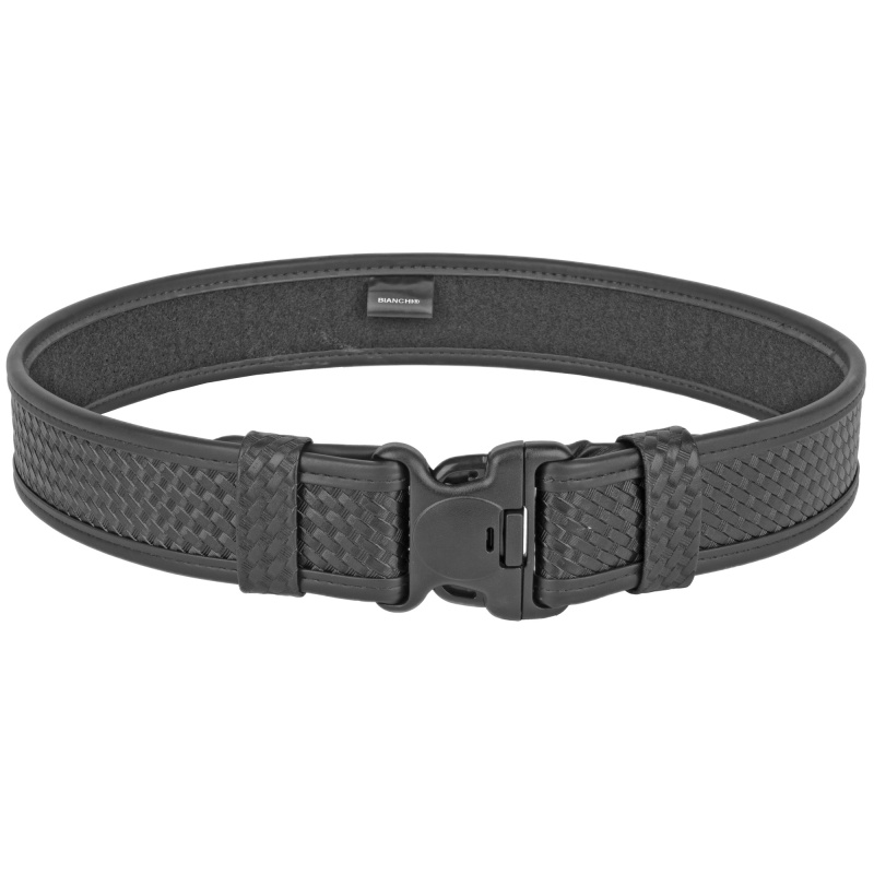 Bianchi, Model 7950 Duty Belt, 2.25", Size 34-40", Medium, Basket Weave Duraskin, Black Finish