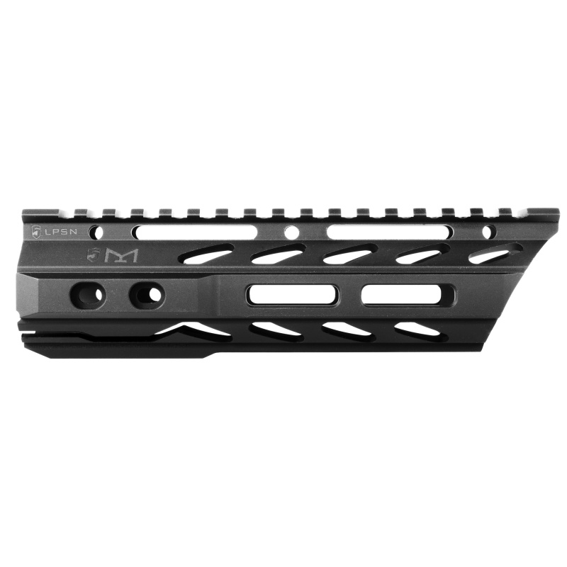 Phase 5 Weapon Systems, Lo-Pro Slope Nose Free Float Mlok Rail, 7.5", Black Finish, Steel Barrel Nut And Mounting Hardware Included