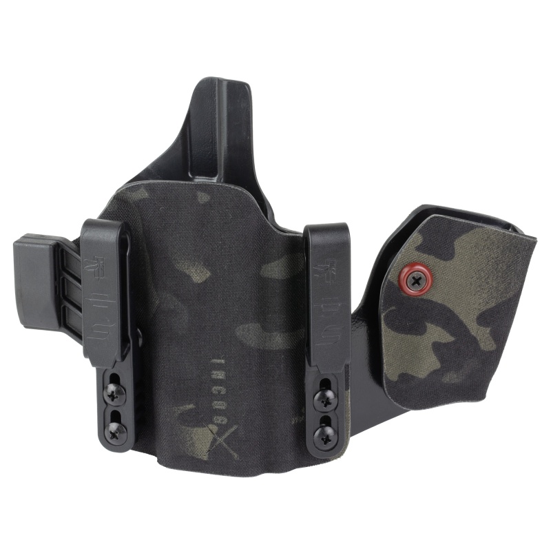 Safariland, Incog-X, Joint Collaboration With Haley Strategic, Inside The Waistband Holster, Fits Glock 43X/48, Integrated Magazine Caddy, Microfiber Suede Wrapped Boltaron Construction, Multicam Black, Right Hand