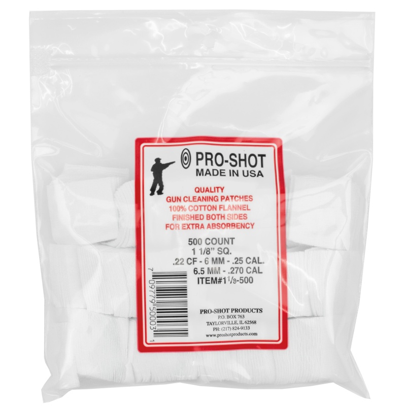 Pro-Shot Products, Patches, .22-.270 Cal