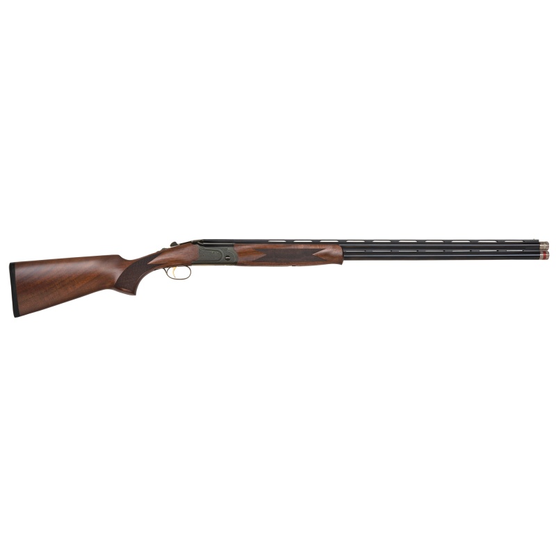Mossberg, Gold Reserve Ii Black, Over/Under, 20 Gauge, 3" Chamber, 30" Vent Rib Barrel, Scroll Engraved Polished Receivers With Gold Inlay , Polished Blue Barrels, Sport Set Chokes (5 Total), Walnut Stock, Bead Sight, 2 Rounds