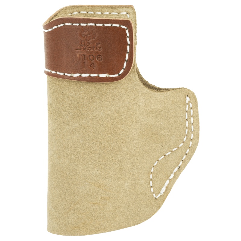 Desantis Gunhide, Sof-Tuck Inside The Pant Holster, Fits S&W Shield (9Mm, 40S&W, And 45Acp), Springfield Hellcat, Mossberg Mc1-Sc And Naroh Arms N1, Right Hand, Tan Leather
