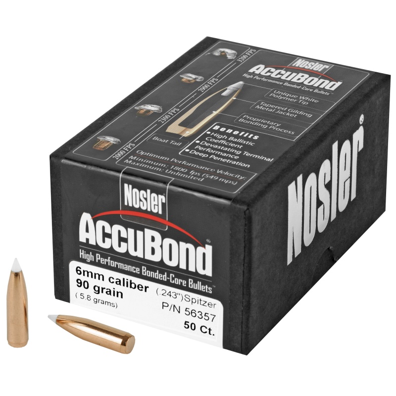 Nosler AccuBond .243 Diameter, 6Mm/243 Winchester