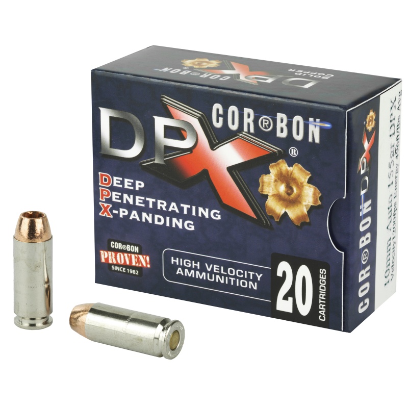 Corbon Ammo, Deep Penetrating X Bullet, 10Mm, 155 Grain, Barnes X, 20 Round Box