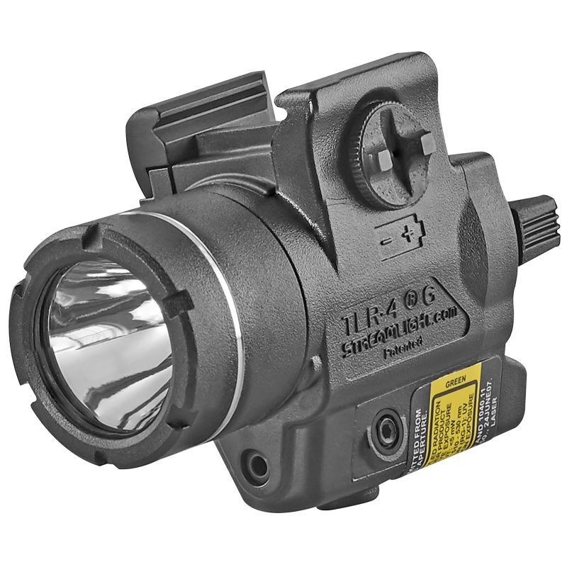 Streamlight, Tlr-4 Tactical Light With Laser, 160 Lumens, Fits Picatinny, Black With Green Laser