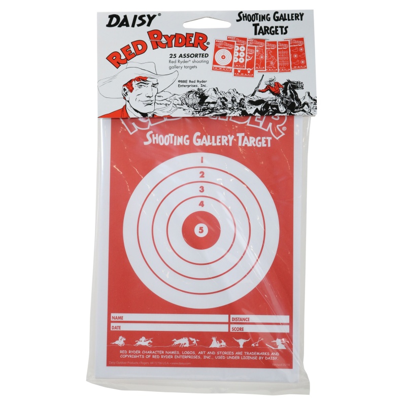 Daisy, Red Ryder Gallery Targets, Paper Target, 25 Count
