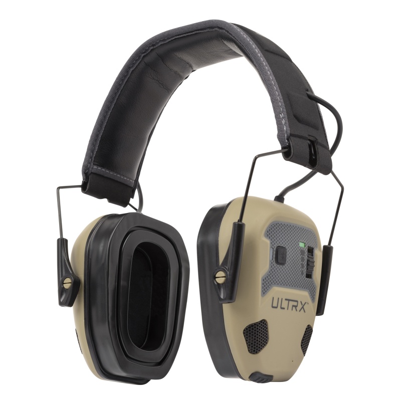 Allen Company, Ultrx Bionic Fuse E-Muff, Electronic Earmuff, Nrr 22Db, Bluetooth 5.3, Rechargeable, Rubberized Protective Coating, Flat Dark Earth