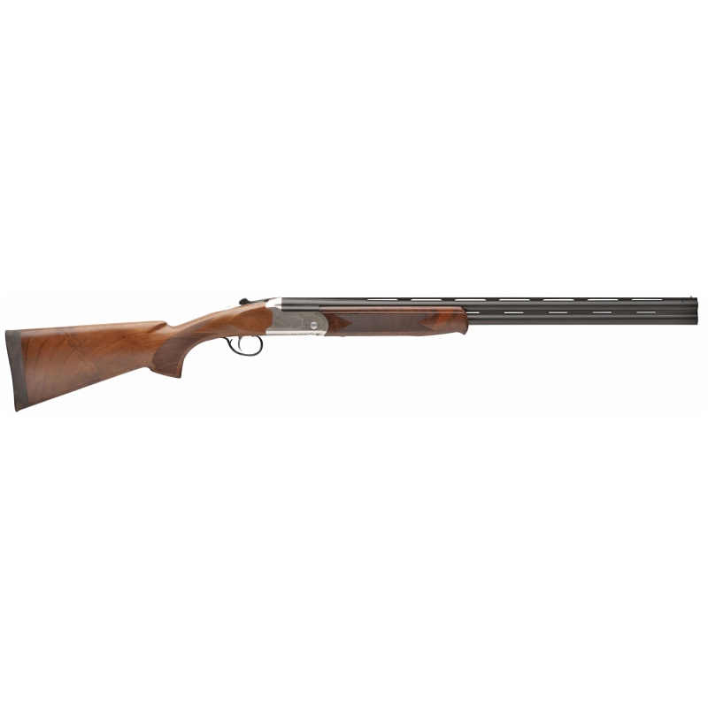 Stevens, 555 Enhanced, Over/Under, 16 Gauge, 2.75" Chamber, 28" Vent Rib Barrels, Matte Finish, Black, Aluminum Receiver, Turkish Walnut Stock, Ambidextrous, Bead Sight, 5 Choke Tubes - F,Im,M,Ic,C, 2 Rounds